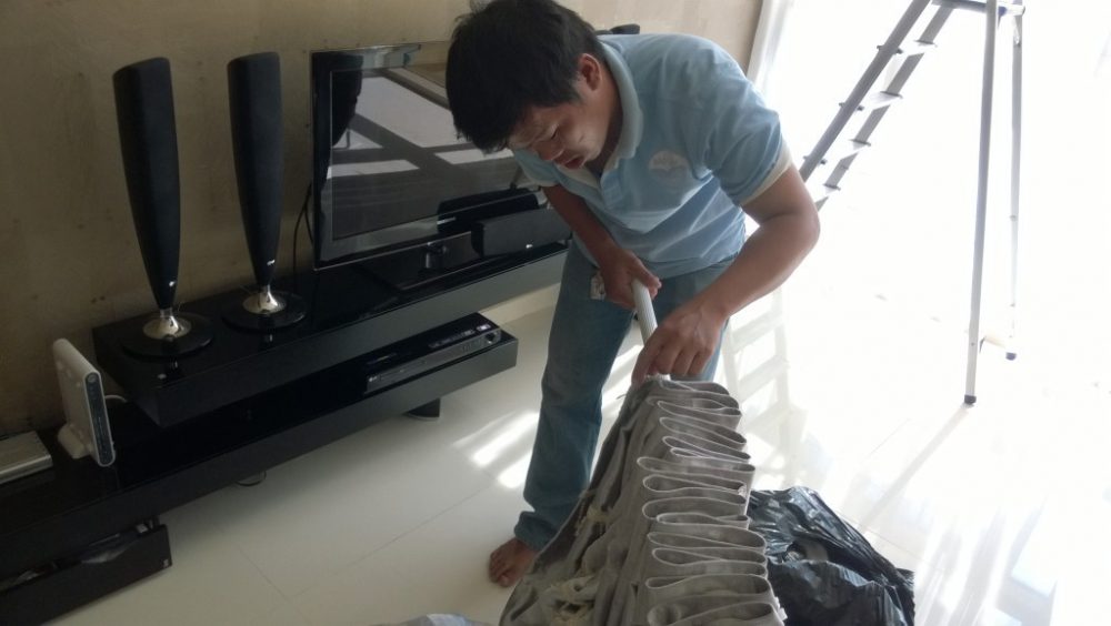 Dịch vụ giặt rèm cửa tại nhà Hà Nội