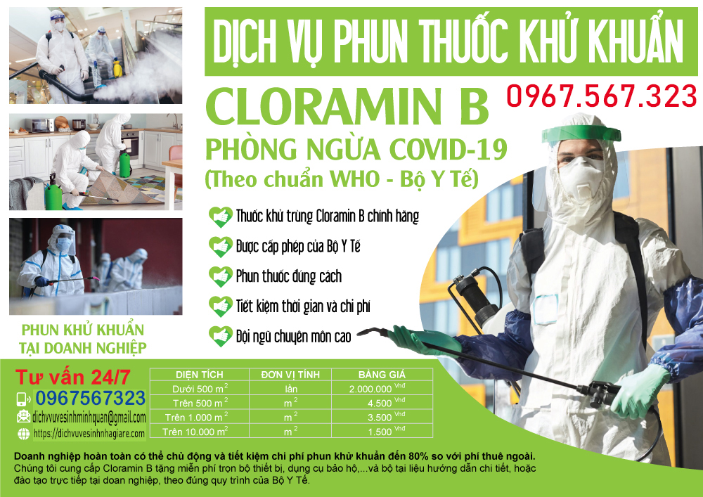 Dịch vụ phun khử trùng tại Hà Nội