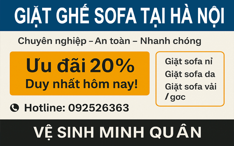 Giặt Ghế Sofa Tại Hà Nội