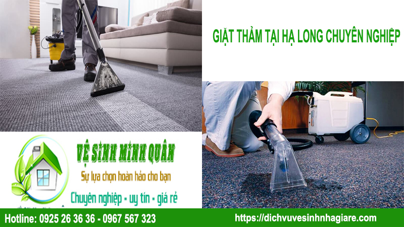 Dịch vụ giặt thảm tại nhà Hạ Long